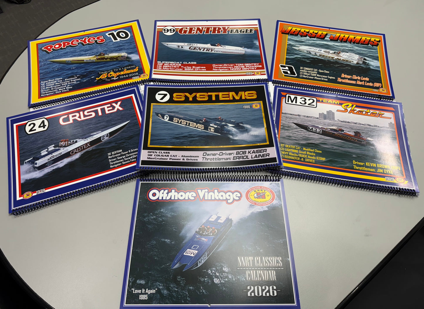 2026 NNRT Offshore Classic Calendar 11x14 12 month Glossy