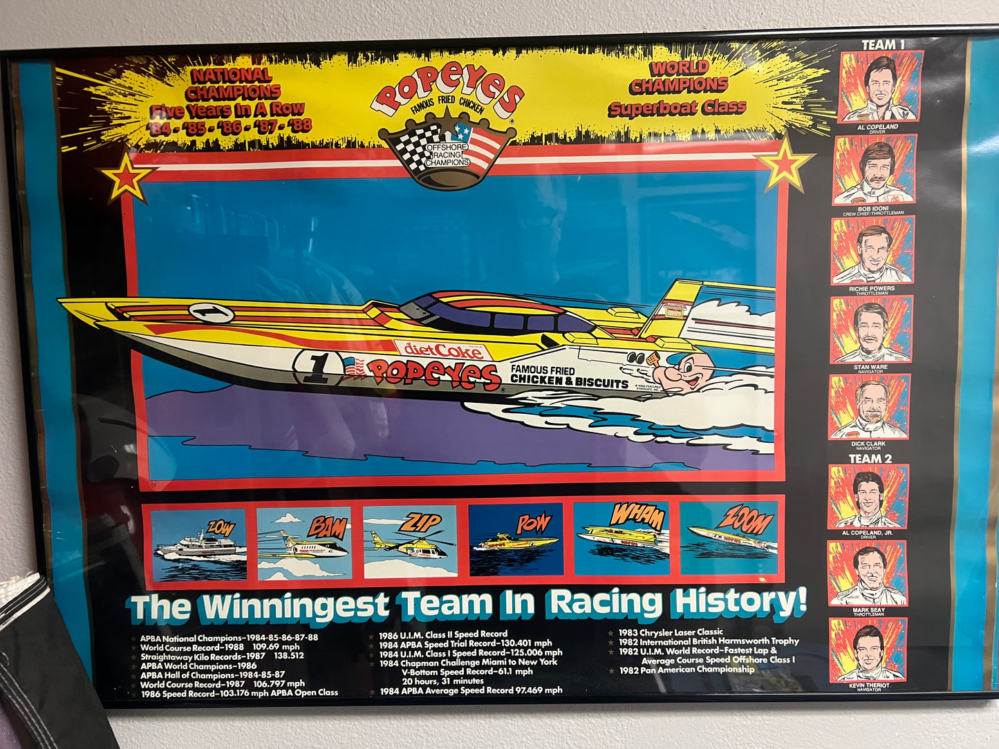 1988 POPEYES Poster 23” x 29.5”