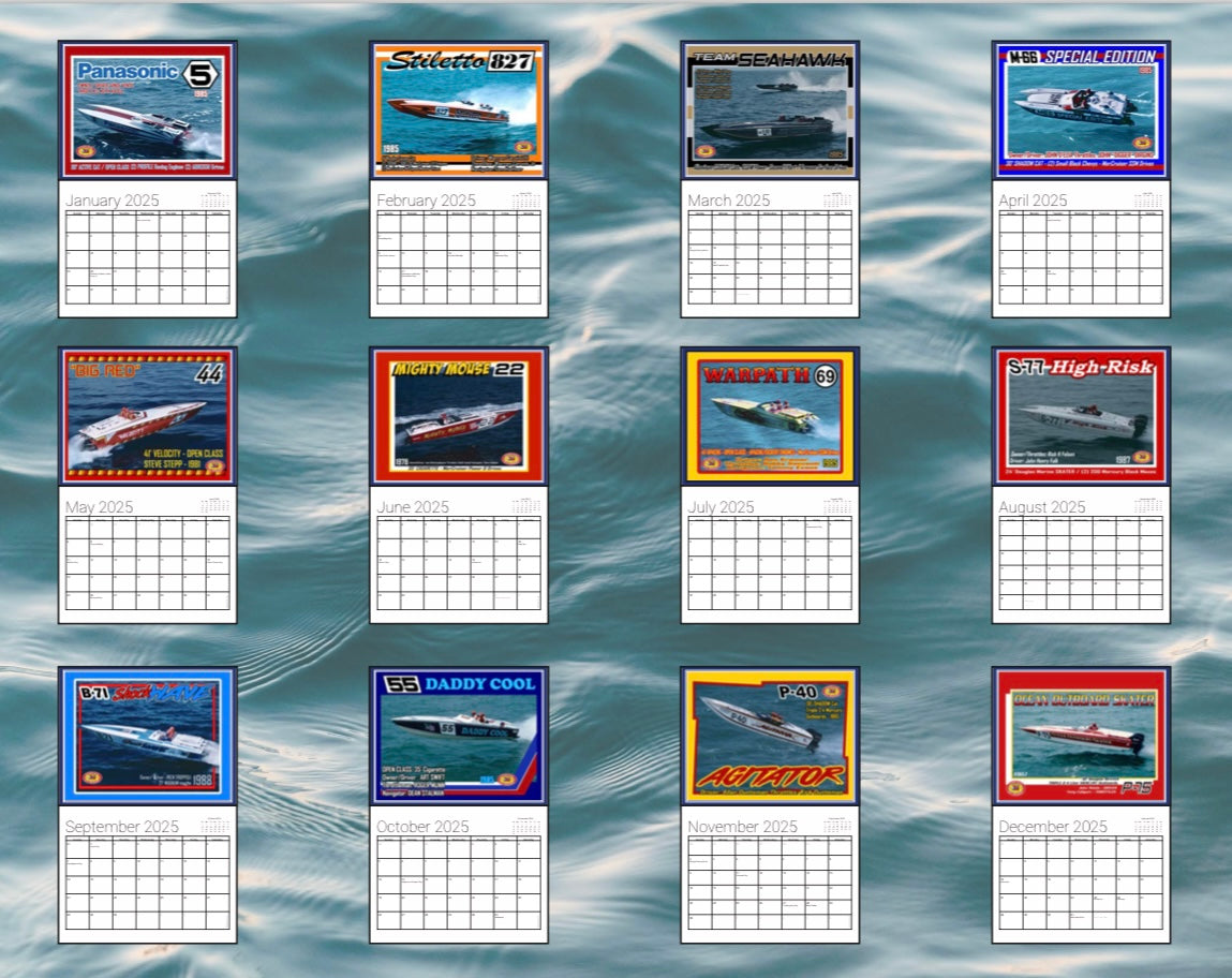 2025 NNRT Offshore Classic Calendar 11x14