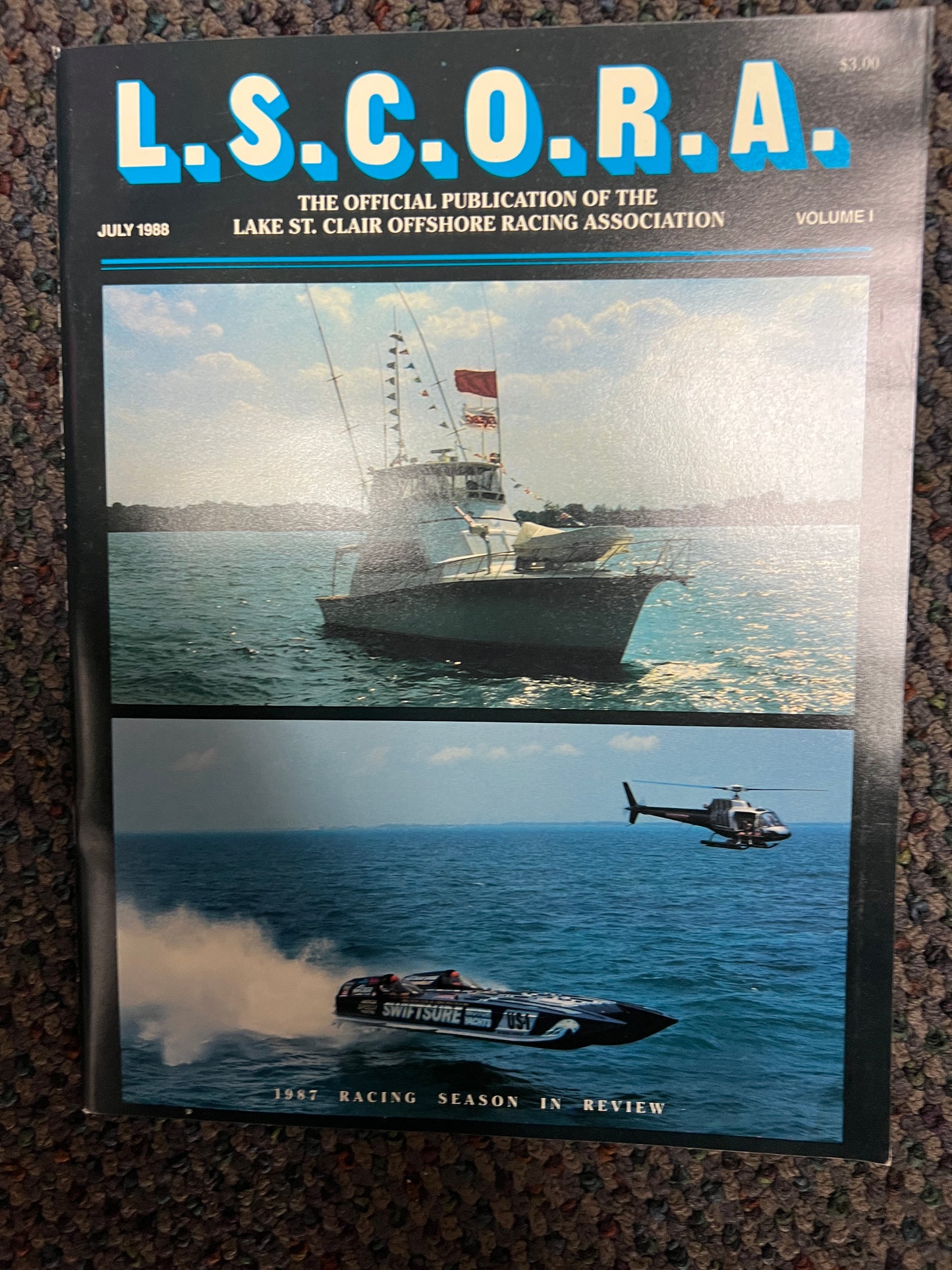 1988 L.S.C.O.R.A. The Official Publication of the Lake St Clair Offshore Racing Association