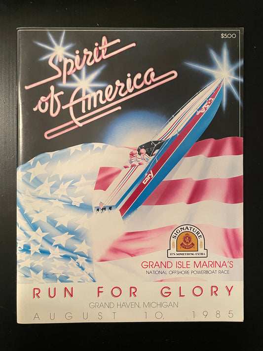 1985 Spirit of America Run For Glory Program